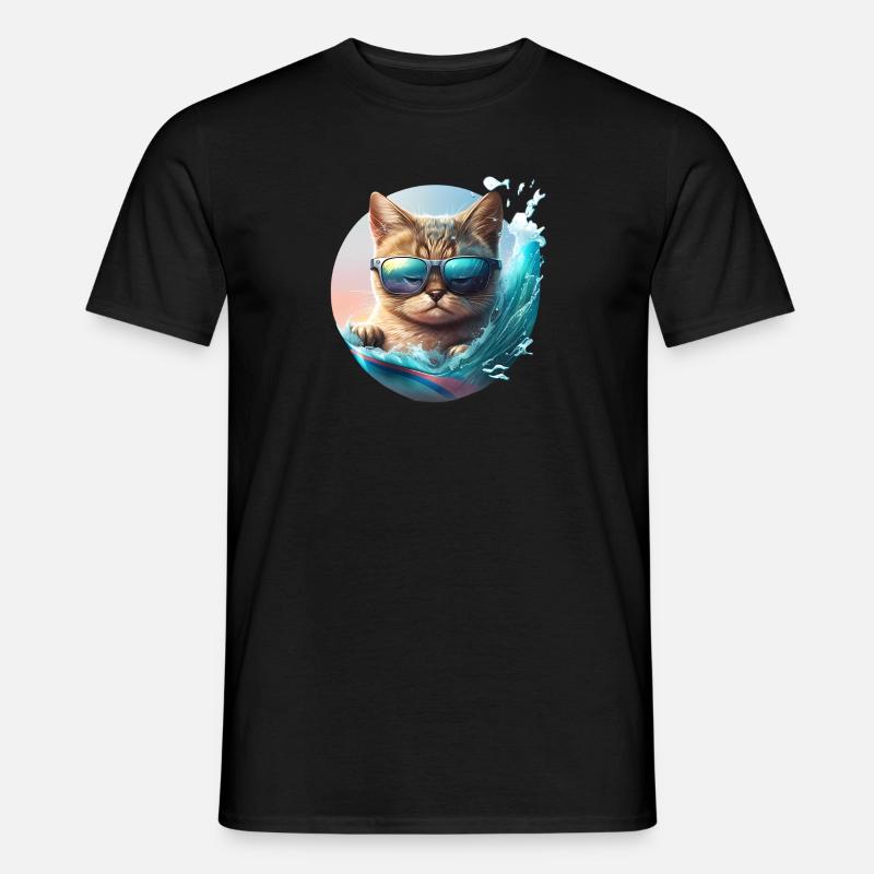 Chat de surf - T-shirt homme - undefined