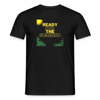 Ready for the Summer - Männer T-Shirt - Schwarz - Vorne - AI Model Male 178 light (178cm)