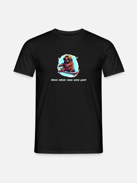 How slow can you go - Men's T-Shirt - black