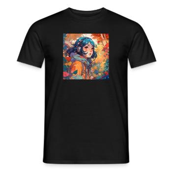 Kim die Tapfere - Männer T-Shirt - Schwarz - Vorne - AI Model Male 178 light (178cm)