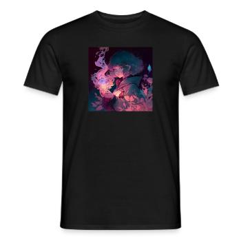 Anime Girl #3 - Männer T-Shirt - Schwarz - Vorne - AI Model Male 178 light (178cm)