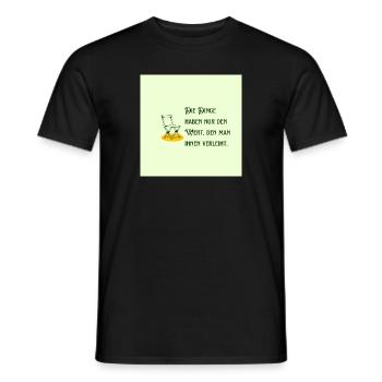 Die Bedeutung und der Wert von Dingen - Männer T-Shirt - Schwarz - Vorne - AI Model Male 178 light (178cm)