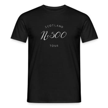 nc500 tour scotland 2 - Men's T-Shirt - black - Front - AI Model Male 178 light (178cm)
