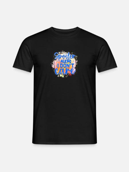 ACHTUNG: Es ist mir egal - Männer T-Shirt - Schwarz