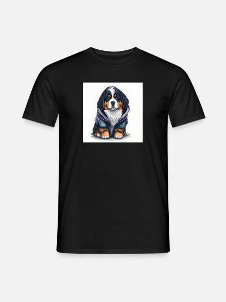 Berner Sennenhund - Männer T-Shirt - Schwarz