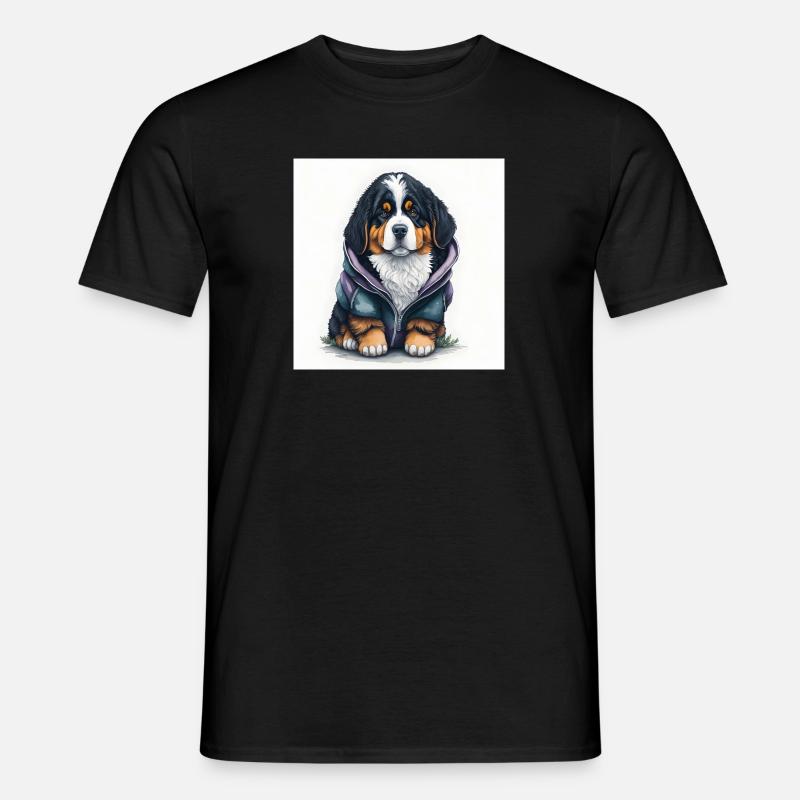 Berner Sennenhund - Männer T-Shirt - Schwarz