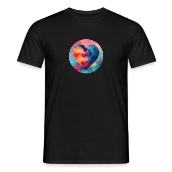 Freedom of Love - Men's T-Shirt - black - Front - AI Model Male 178 light (178cm)
