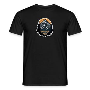 Nature, Faune, Plein air, Forêt, Camping, Randonnée, Thé - T-shirt homme - noir - Devant - AI Model Male 178 light (178cm)