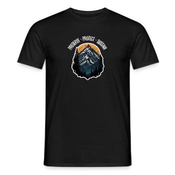 Nature, Wildlife, Outdoor, Forest, Camping, Hiking, Tea - Men's T-Shirt - black - Front - AI Model Male 178 light (178cm)