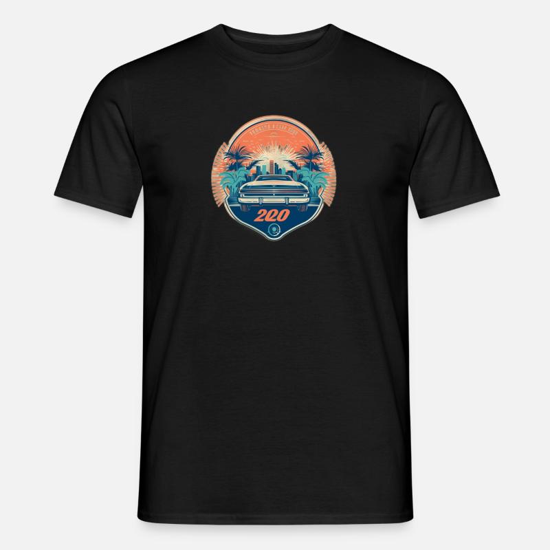 Retro Design - Männer T-Shirt - Schwarz