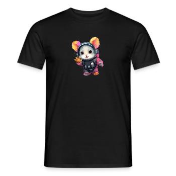 StarChilla | Chinchilla for Boys Girls Women - Men's T-Shirt - black - Front - AI Model Male 178 light (178cm)