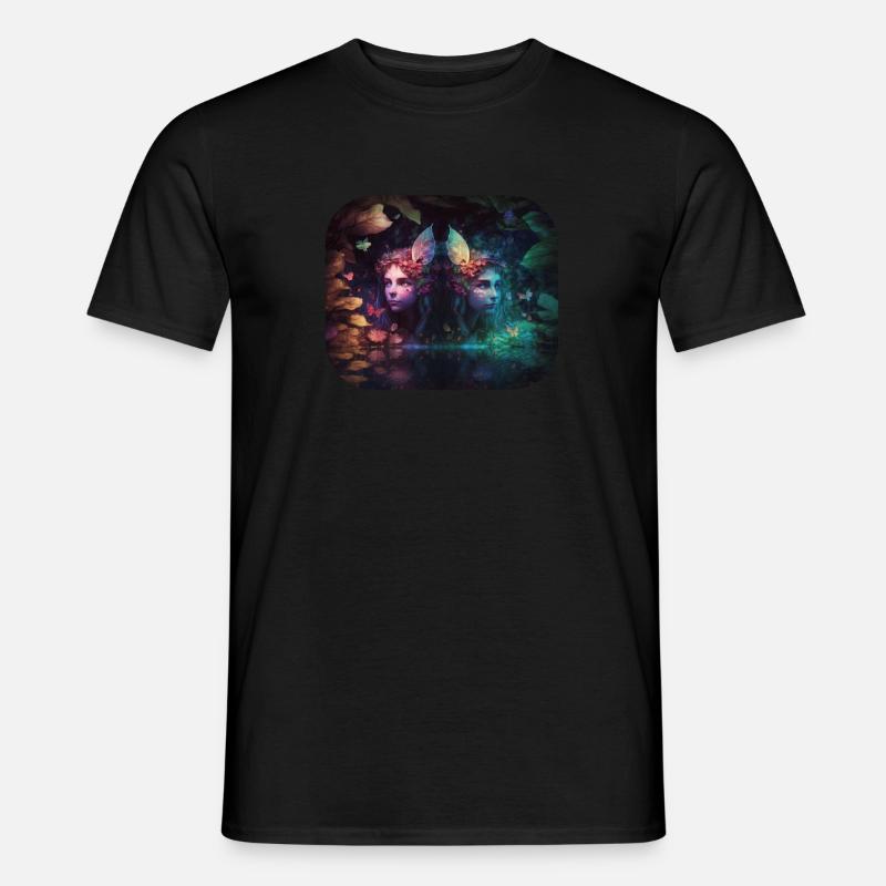 Fantasy Feen Zwilinge - Männer T-Shirt - undefined