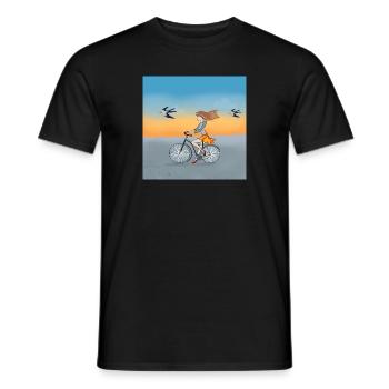 Mädchen - Männer T-Shirt - Schwarz - Vorne - AI Model Male 178 light (178cm)