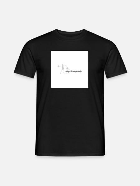 Black on White - Männer T-Shirt - Schwarz