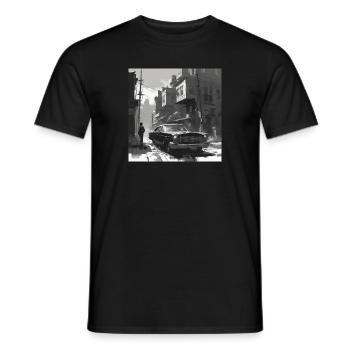 Lonely Dude - Männer T-Shirt - Schwarz - Vorne - AI Model Male 178 light (178cm)