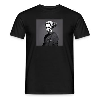 Lonely Bogi - Männer T-Shirt - Schwarz - Vorne - AI Model Male 178 light (178cm)