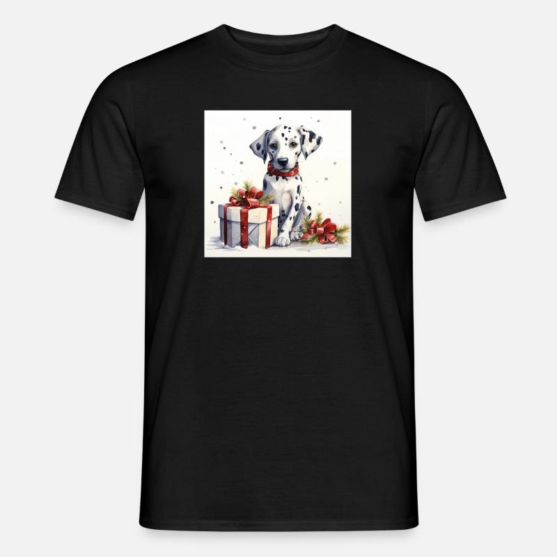 Weihnachten Dalmatiner - Männer T-Shirt - undefined