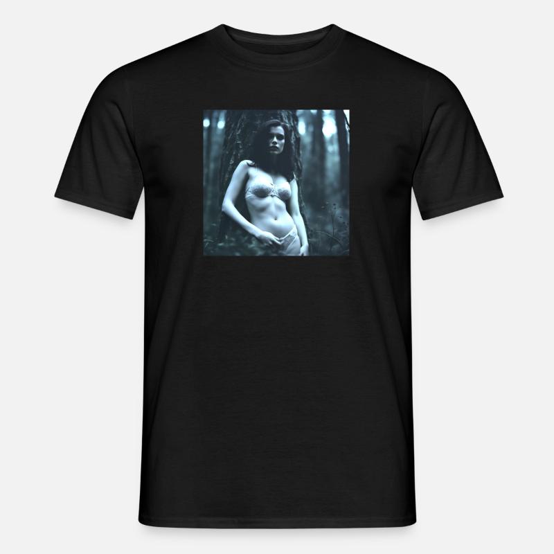 Vampir im Wald - 3D Designed - Männer T-Shirt - undefined