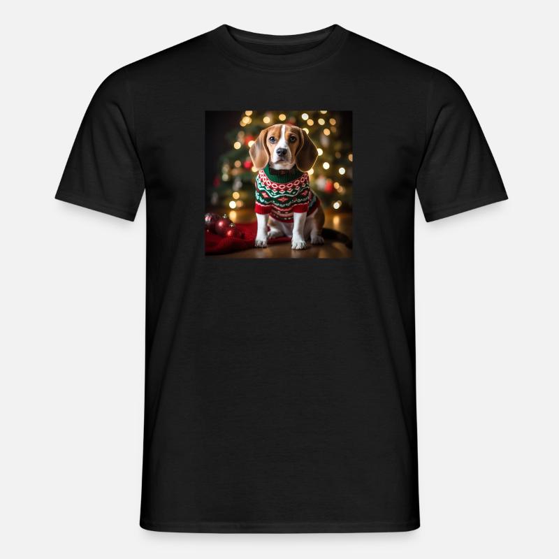 Weihnachten Beagle - Männer T-Shirt - undefined