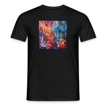 Fairy Tale Night - Men's T-Shirt - black - Front - AI Model Male 178 light (178cm)