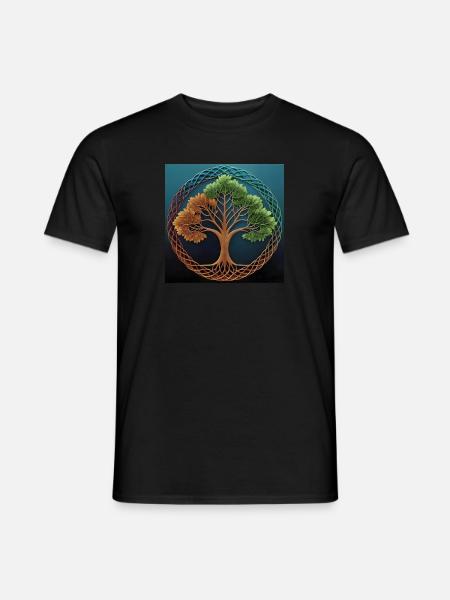 Tree of Life - Männer T-Shirt - Schwarz