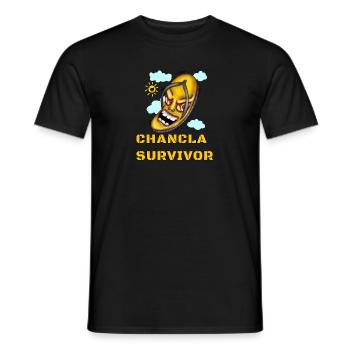 Citations espagnoles drôles survivant de tongs. - T-shirt homme - noir - Devant - AI Model Male 178 light (178cm)