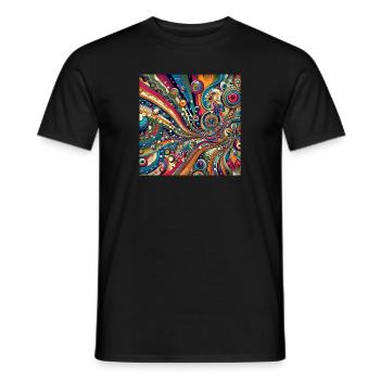 Weinlese - Männer T-Shirt - Schwarz - Vorne - AI Model Male 178 light (178cm)