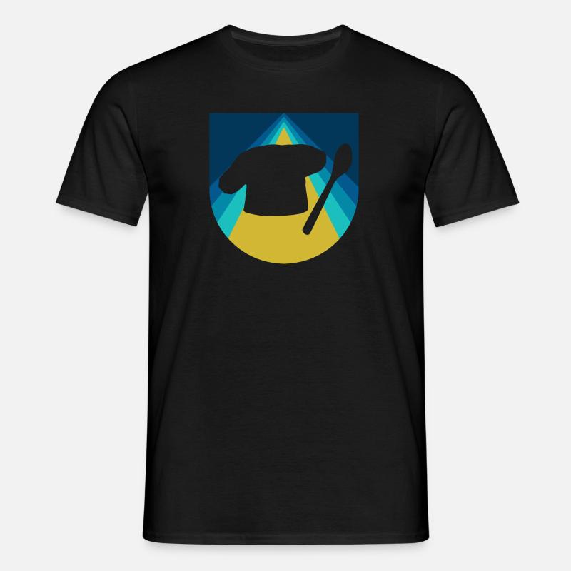 Backen Bäcker Backwaren - Männer T-Shirt - Schwarz