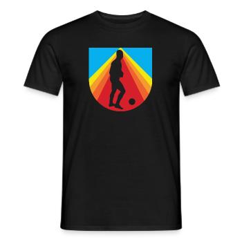 Joueur de futsal Futsal Futsal - T-shirt homme - noir - Devant - AI Model Male 178 light (178cm)