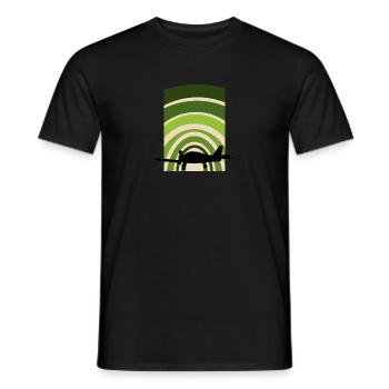 Aviation Aerospace Aviation - Men's T-Shirt - black - Front - AI Model Male 178 light (178cm)