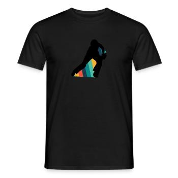 Cricketer Cricket Team Sports - Men's T-Shirt - black - Front - AI Model Male 178 light (178cm)