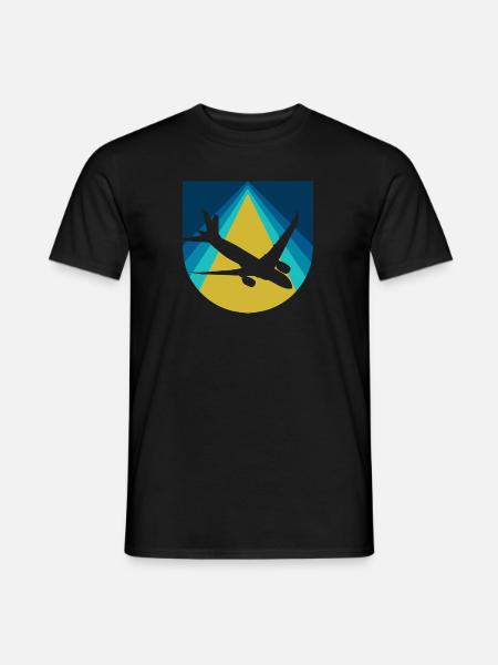 Flugzeug Pilot Luftfahrt - Männer T-Shirt - Schwarz