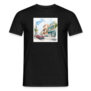 Journée de Cuba - T-shirt homme - noir - Devant - AI Model Male 178 light (178cm)