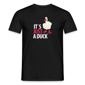 Its just a duck - T-shirt homme - noir - Devant - AI Model Male 178 light (178cm)