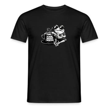 Montag - Männer T-Shirt - Schwarz - Vorne - AI Model Male 178 light (178cm)