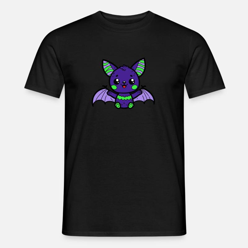 Fledermaus - Männer T-Shirt - Schwarz
