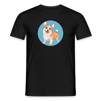 Hund Hundeliebhaber - Männer T-Shirt - Schwarz - Vorne - AI Model Male 178 light (178cm)