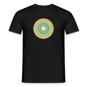 Mandala - Men's T-Shirt - black - Front - AI Model Male 178 light (178cm)