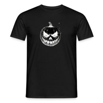 Frissons garantis - Citrouille d'Halloween - T-shirt homme - noir - Devant - AI Model Male 178 light (178cm)