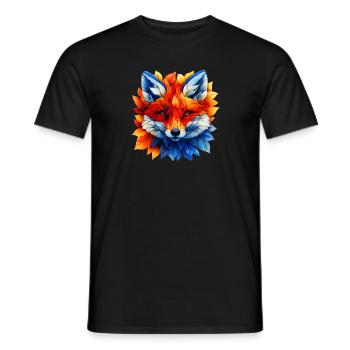Renard, furtif et élégant - T-shirt homme - noir - Devant - AI Model Male 178 light (178cm)