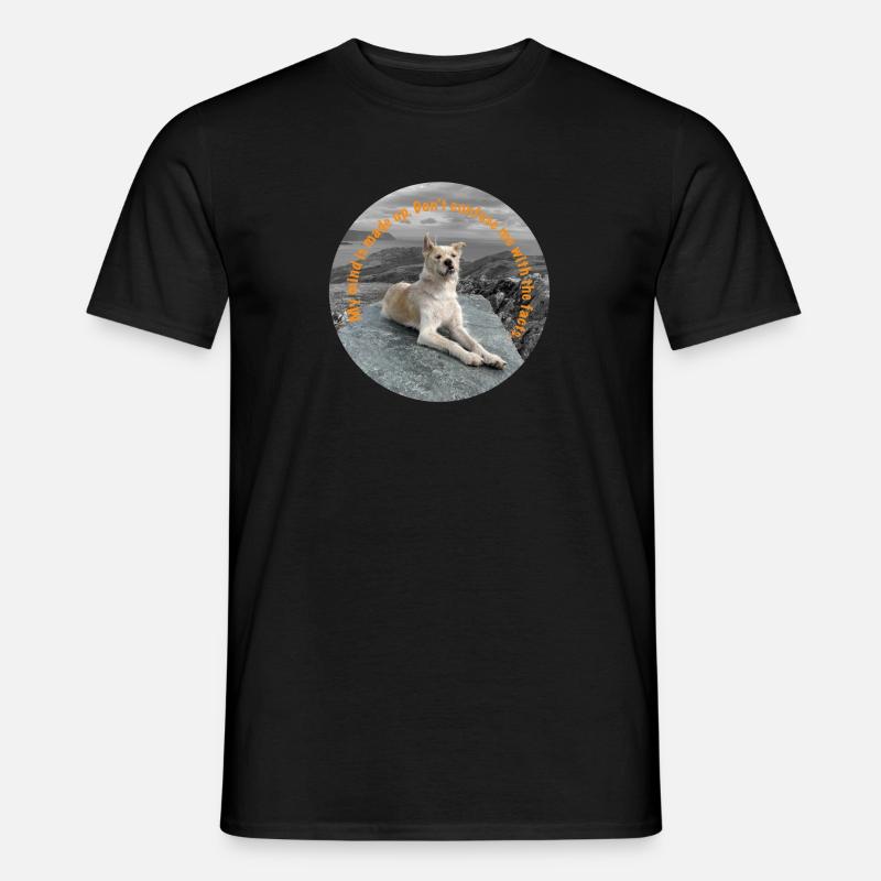 Lina's mind is made up - Männer T-Shirt - Schwarz
