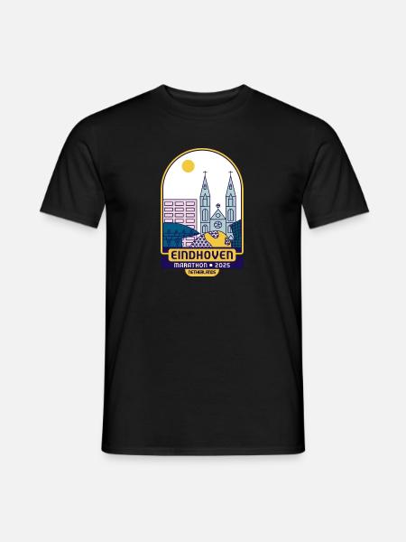 Eindhoven, Marathon – 2025 - Netherlands - Men's T-Shirt - black