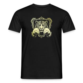 Boxer Tigre - T-shirt homme - noir - Devant - AI Model Male 178 light (178cm)