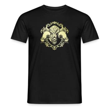 Bison Boxer - T-shirt homme - noir - Devant - AI Model Male 178 light (178cm)