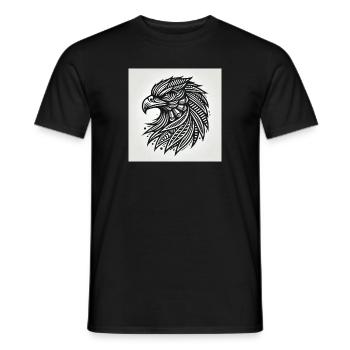 adler wien - Männer T-Shirt - Schwarz - Vorne - AI Model Male 178 light (178cm)