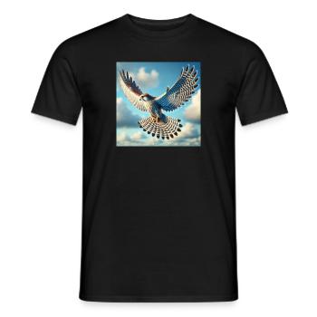 Falcon - Men's T-Shirt - black - Front - AI Model Male 178 light (178cm)