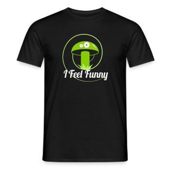 Mushroom 0U812 - Men's T-Shirt - black - Front - AI Model Male 178 light (178cm)