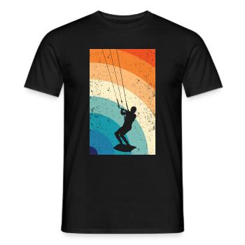 Kitesurfing - Männer T-Shirt - Schwarz - Vorne - AI Model Male 178 light (178cm)