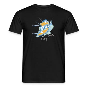 Santa Cruz CA Surf Vintage Retro Graphic Designs - Männer T-Shirt - Schwarz - Vorne - AI Model Male 178 light (178cm)