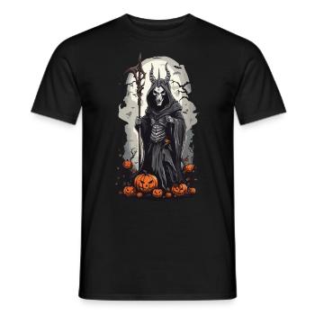 Le magicien noir Grim Reaper à Halloween - T-shirt homme - noir - Devant - AI Model Male 178 light (178cm)
